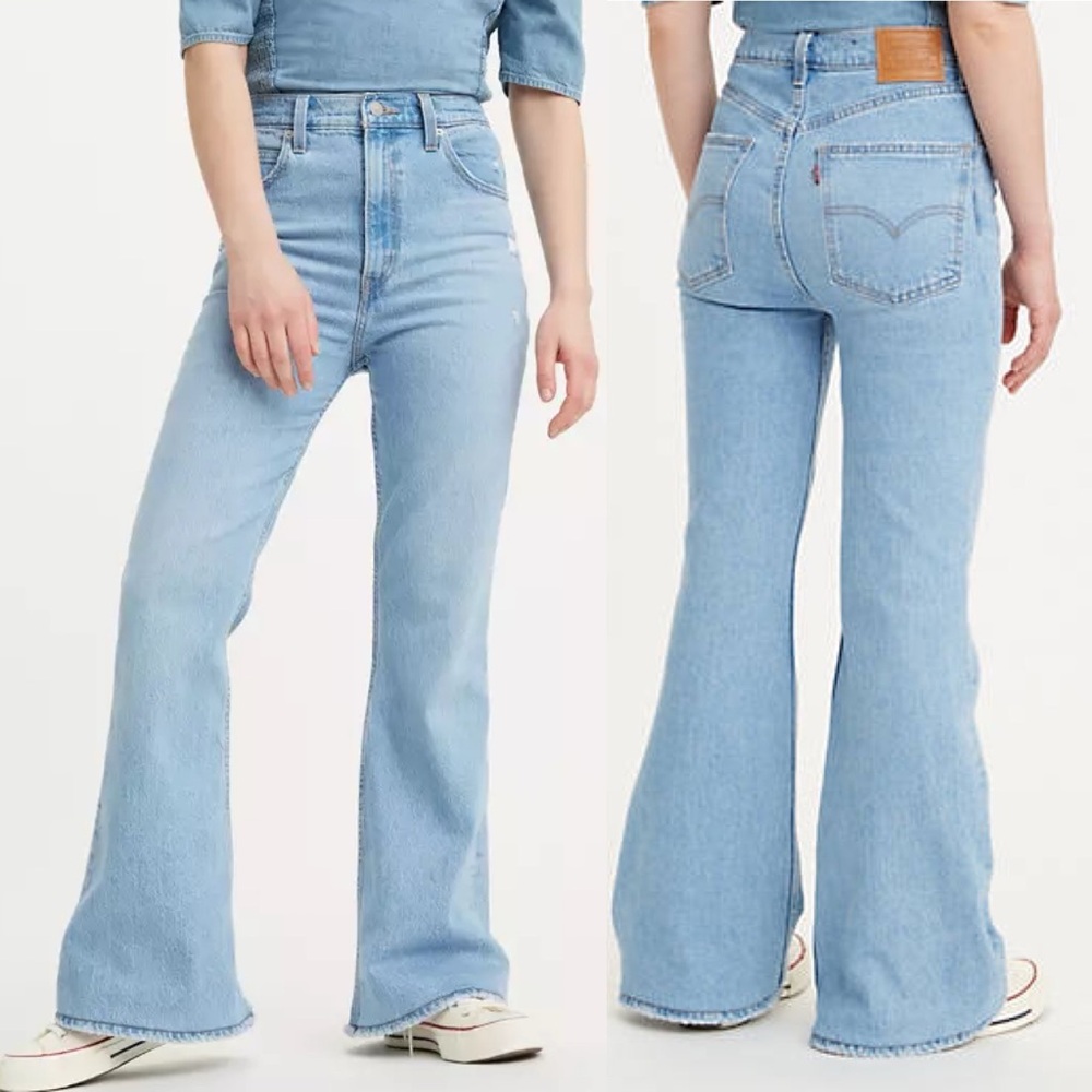 Levi's Premium 70's High Rise Flare Jeans - Picture 2 of 11